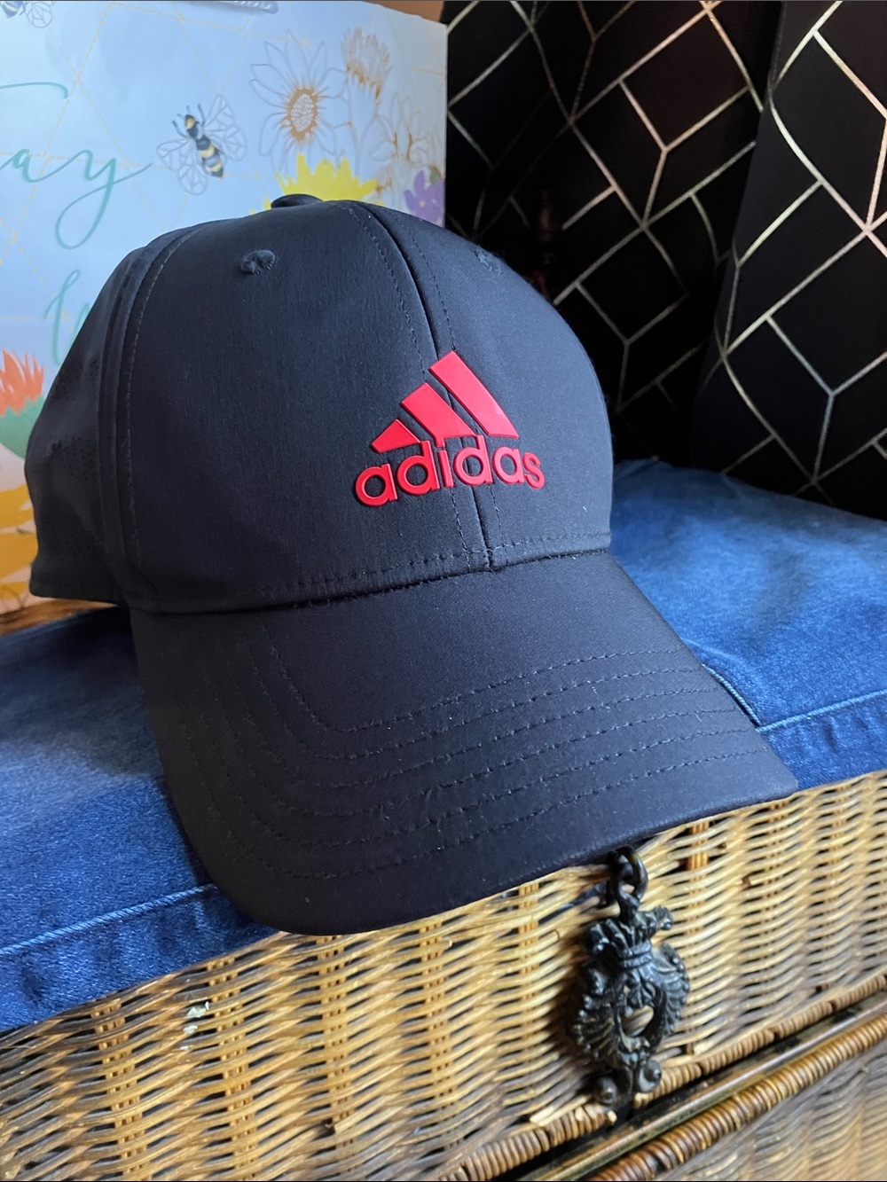 adidas Black Unisex Night Indigo Webbing Boonie Hat NWT& free gift!!